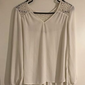 Flowy textured long sleeve shirt!